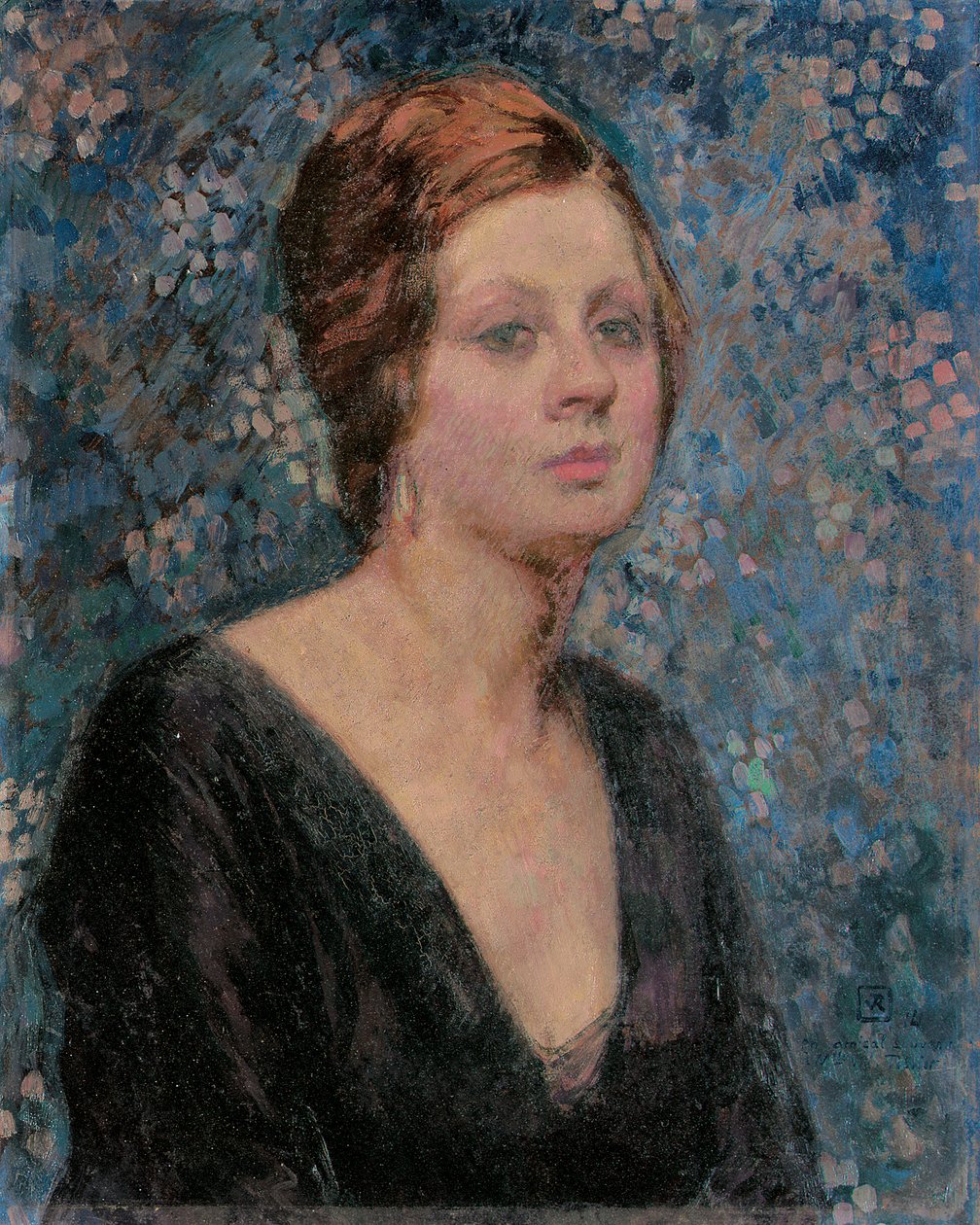 Porträtt av Valentine Tessier, 1914 av Théo van Rysselberghe