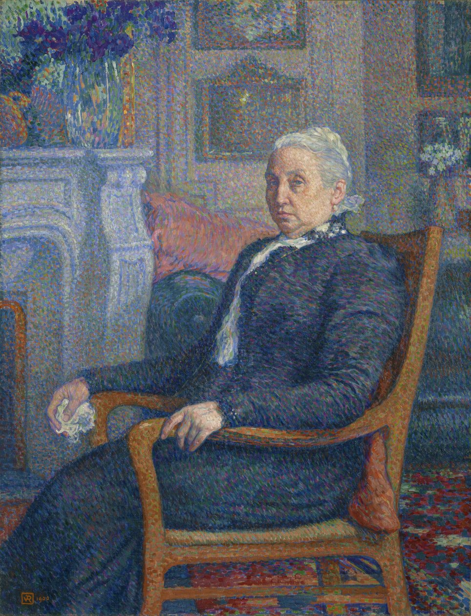 Sylvie Descamps Monnom, 1900 av Théo van Rysselberghe