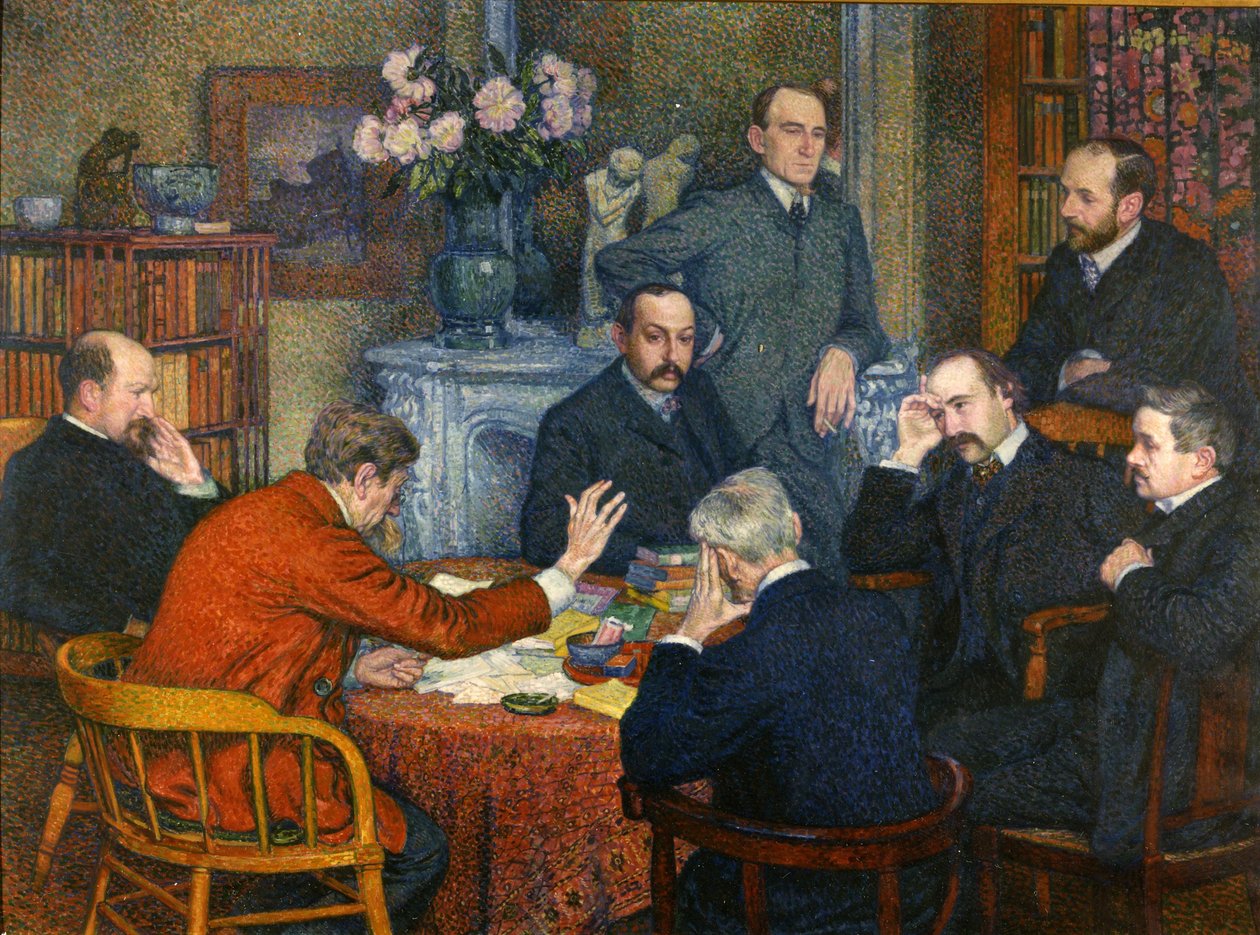 Föreläsningen av Emile Verhaeren, 1903. av Théo van Rysselberghe
