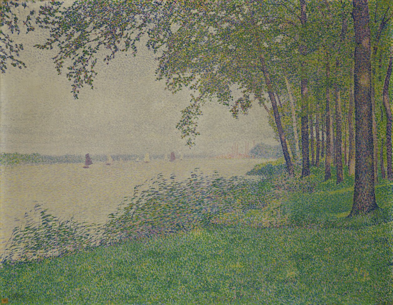 Segelbåtarna, 1892 av Théo van Rysselberghe