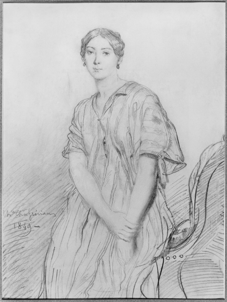 Porträtt av Alice Ozy, 1849 av Théodore Chassériau