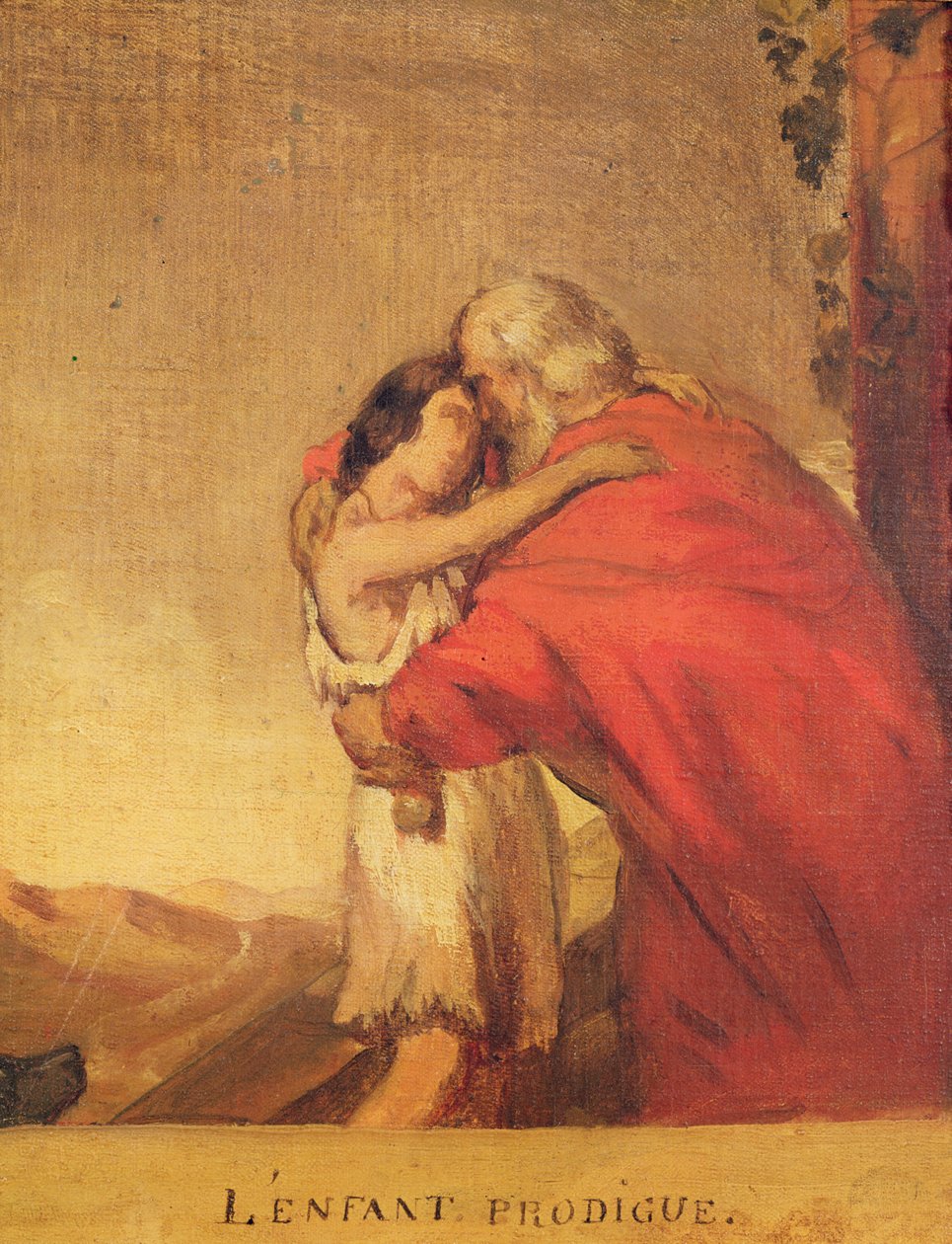 Den förlorade sonen återvänder (förberedande studie) av Théodore Chassériau