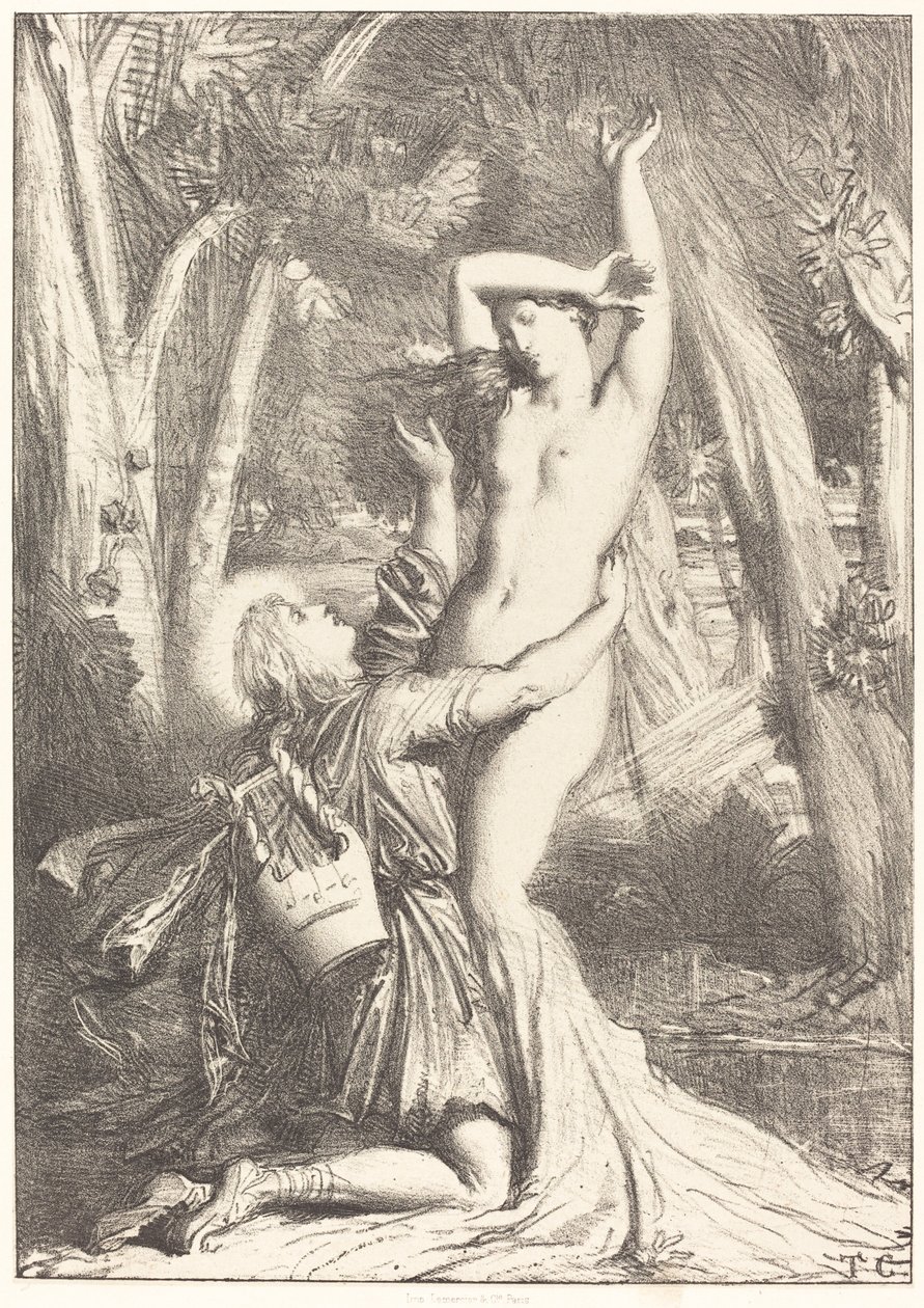 Apollo och Daphne av Théodore Chassériau