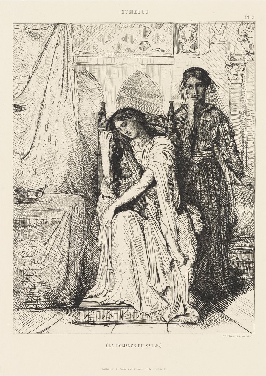 Svit Othello, nr 9 av Théodore Chassériau