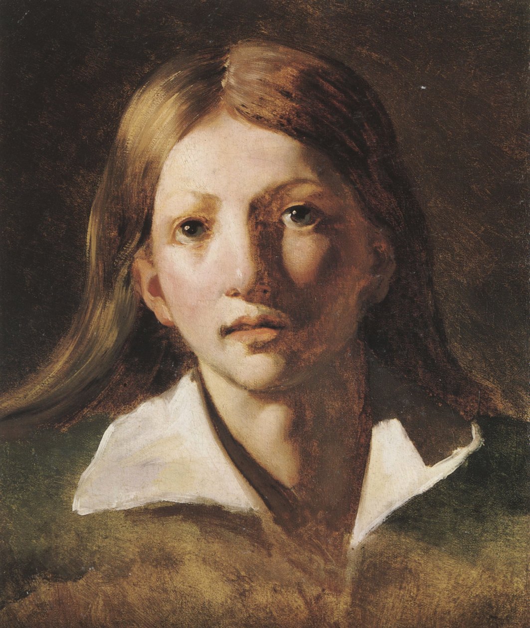Porträttstudie av en yngling av Theodore Gericault