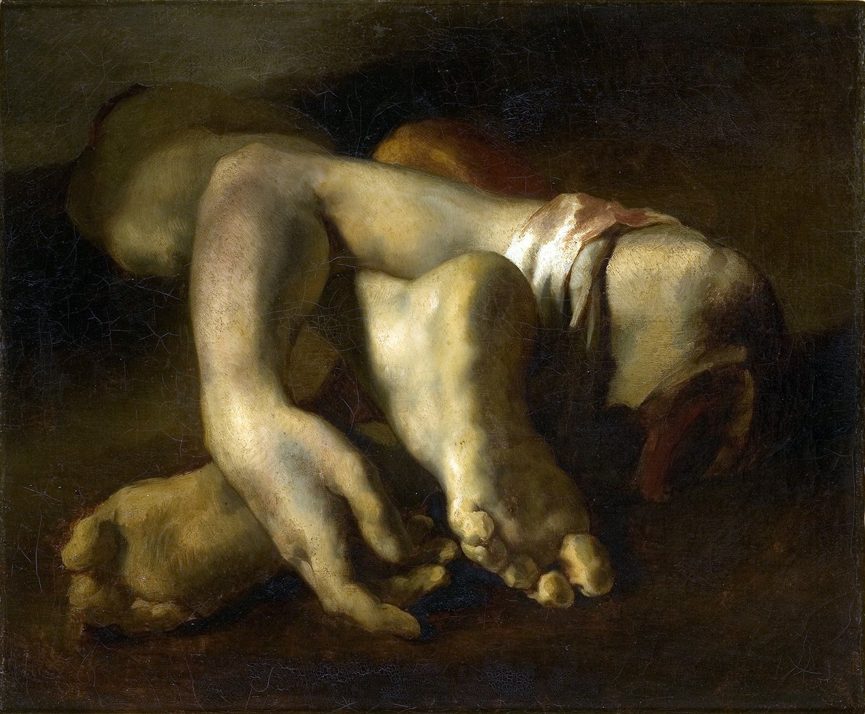 Studie av fötter och händer av Theodore Gericault