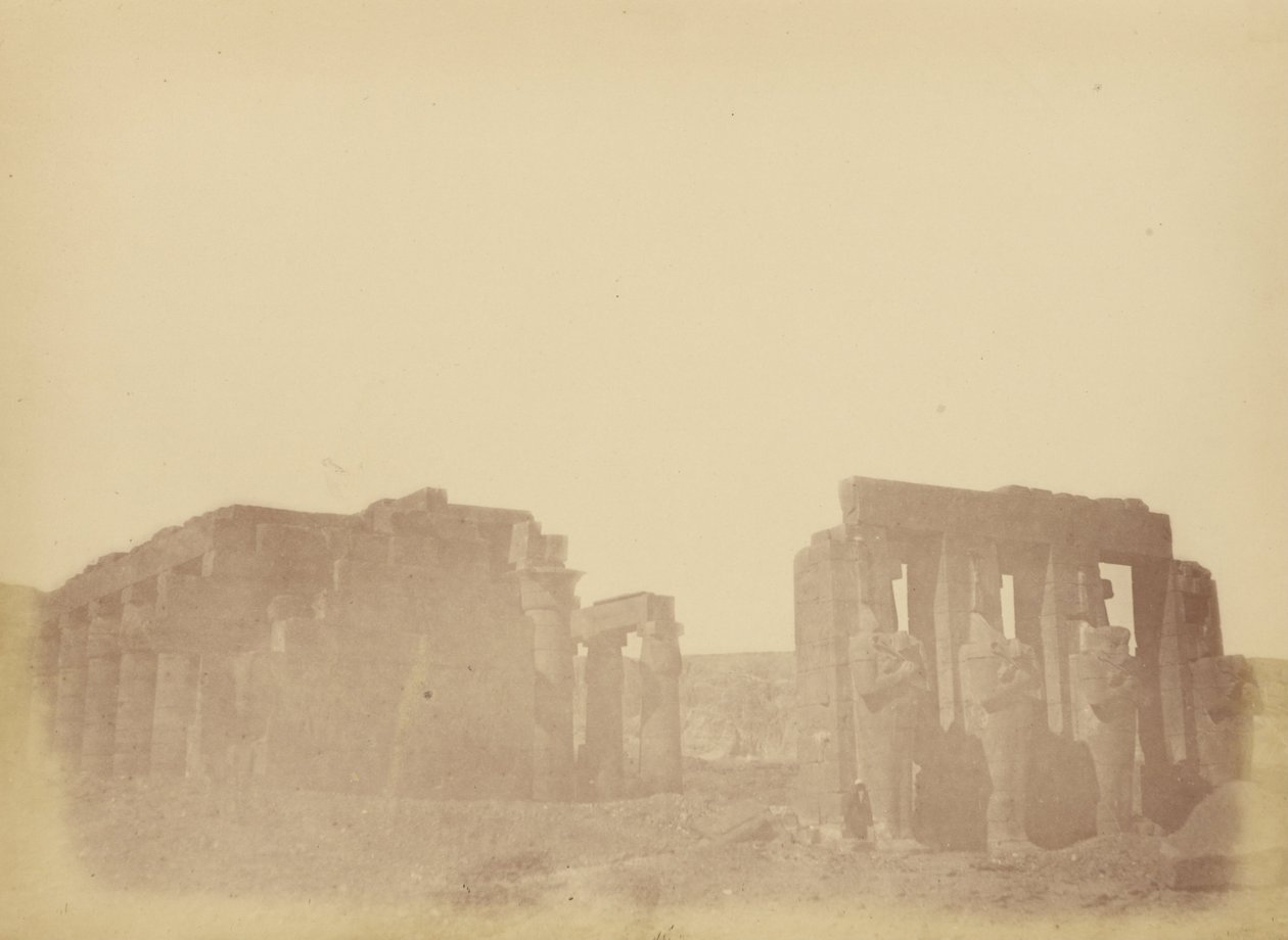 (Översikt över Ramesseum) av Théodule Devéria