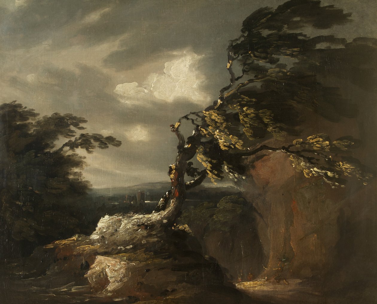 Storm om natten, ca 1800 av Thomas Barker of Bath