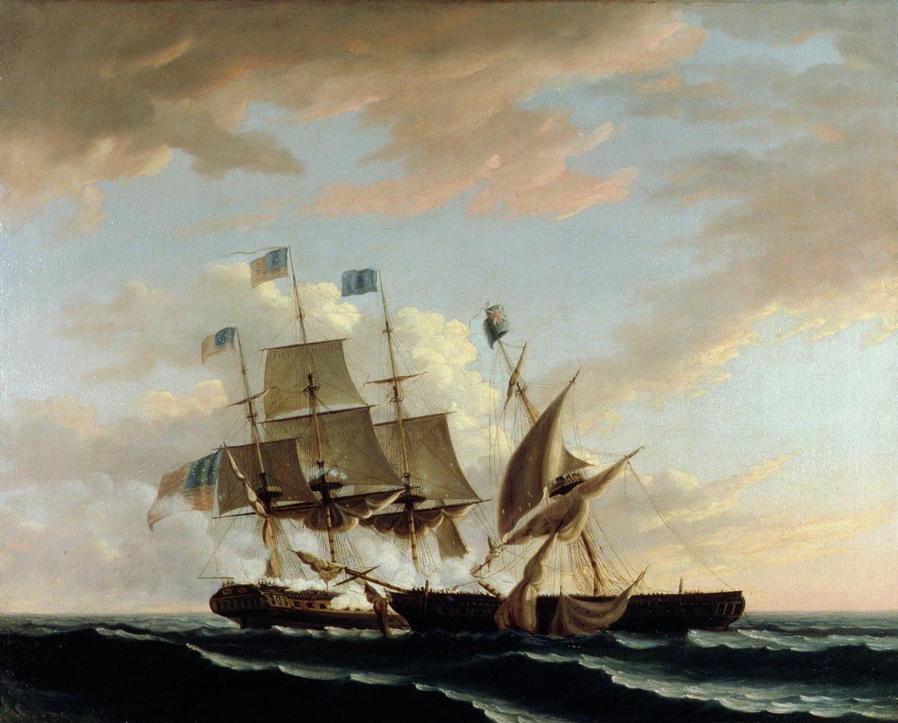 Konstitutionen och Guerriere av Thomas Birch