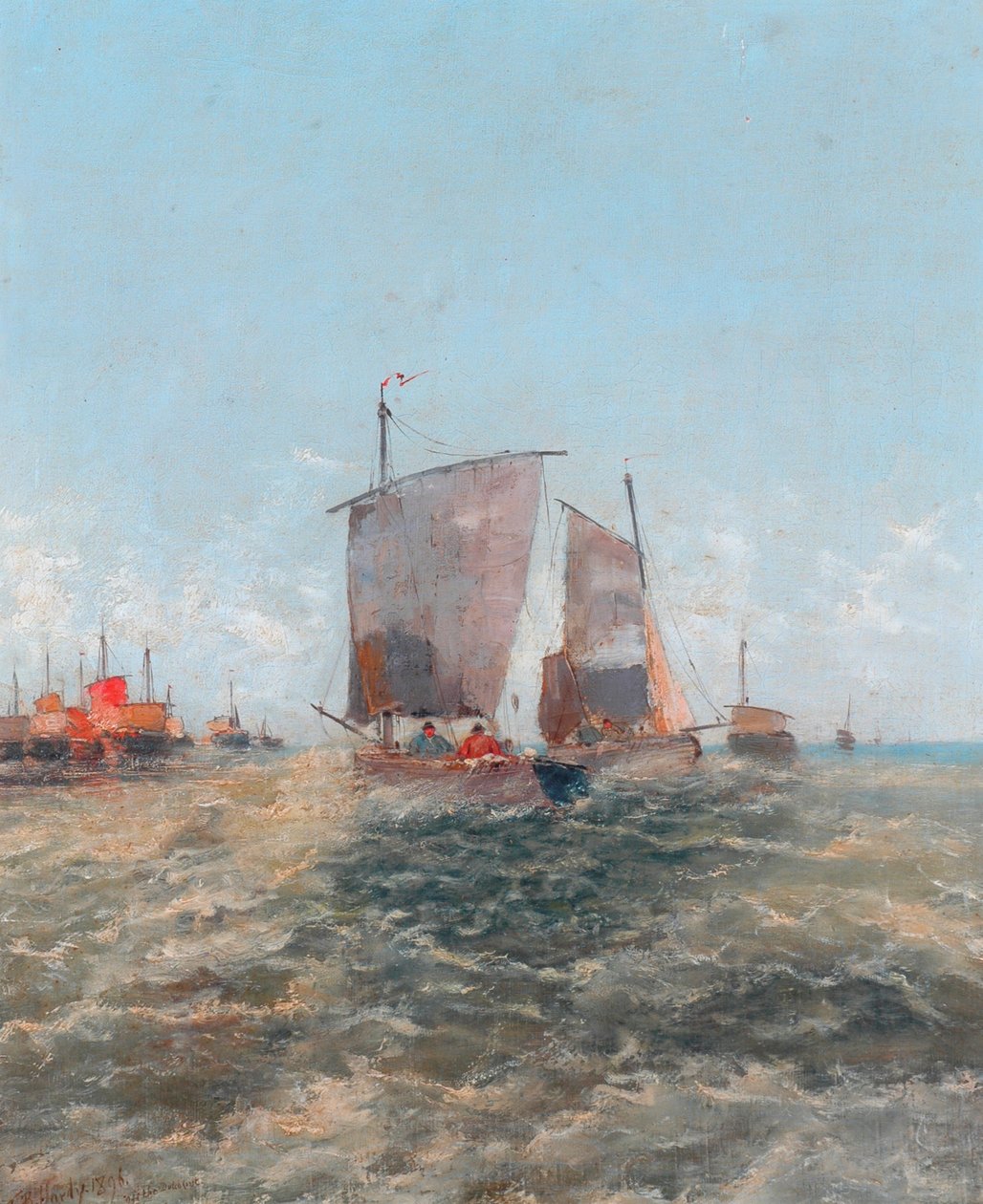 Utanför den holländska kusten, 1896 av Thomas Bush Hardy