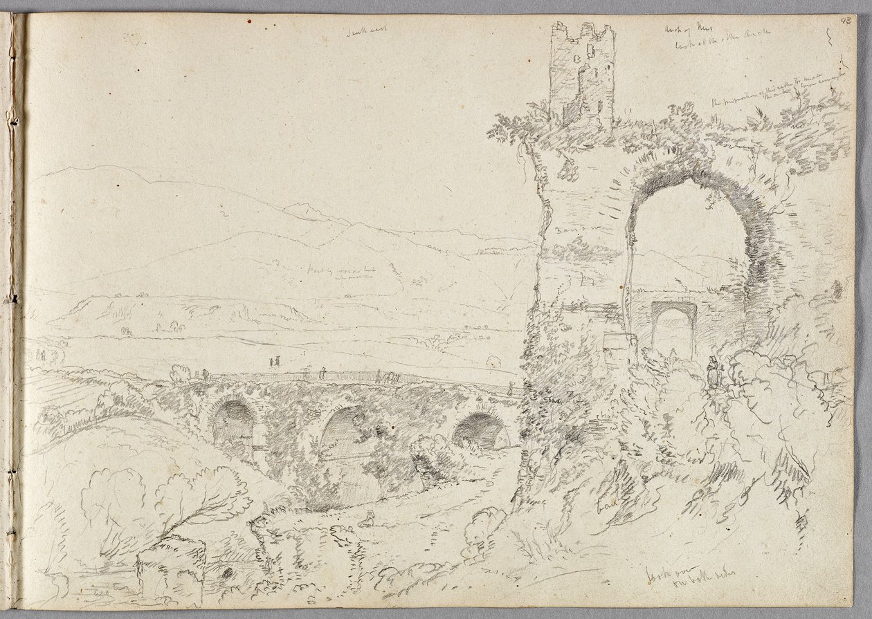 En utsikt nära Tivoli (morgon) 1832 av Thomas Cole