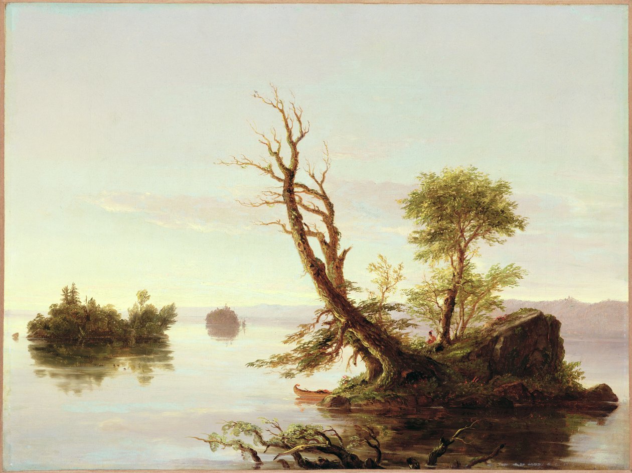 American Lake Scene, 1844 av Thomas Cole
