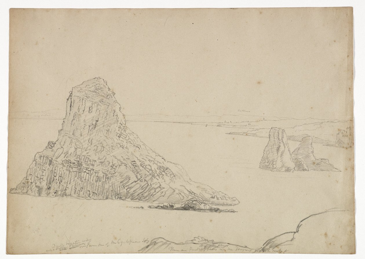 Cyclopess Islands, Sicilien, 1842 av Thomas Cole