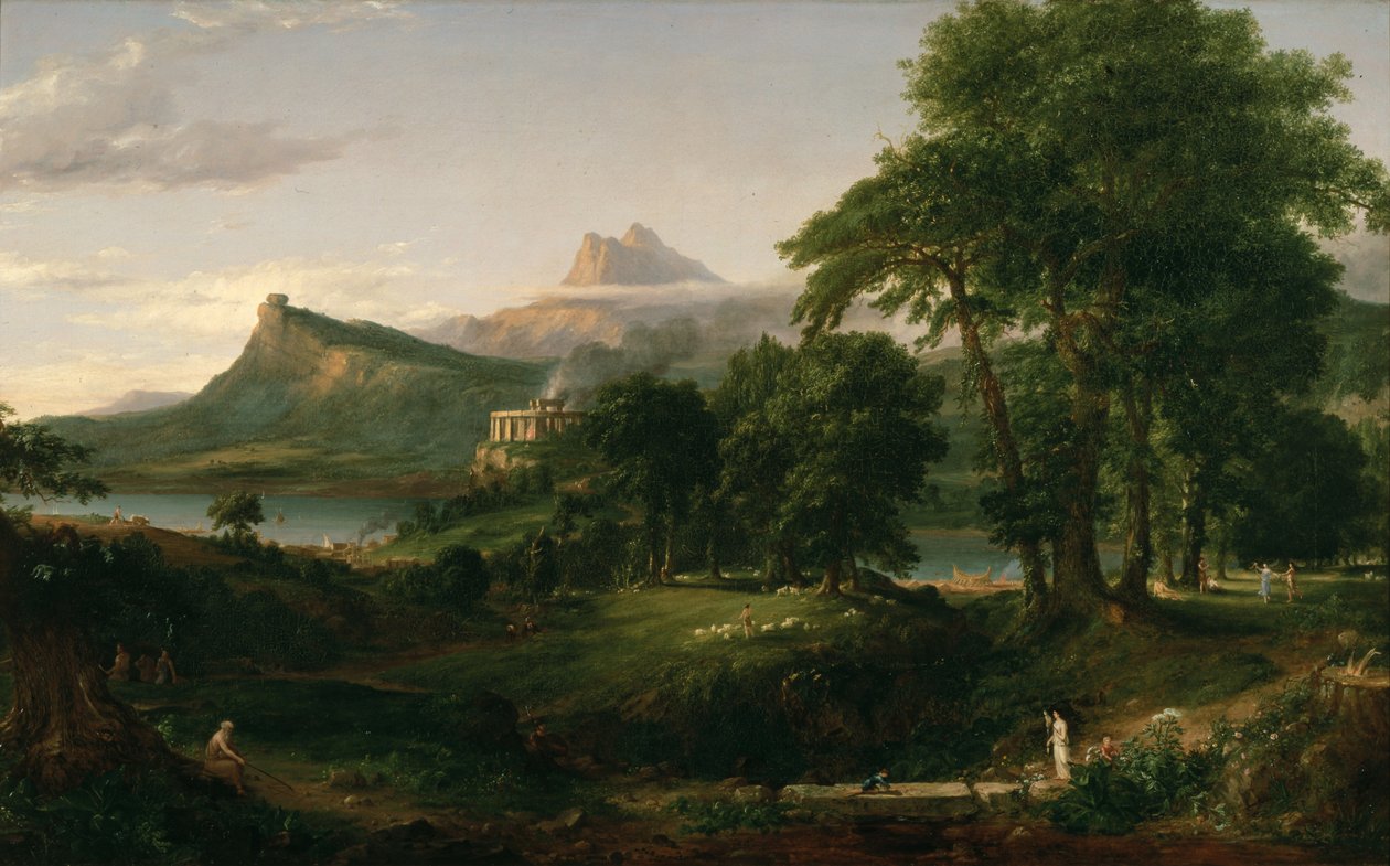 The Course of Empire: The Arcadian or Pastoral State av Thomas Cole