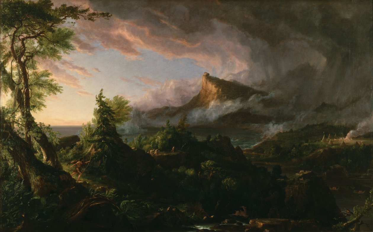 The Savage State from The Course of Empire av Thomas Cole