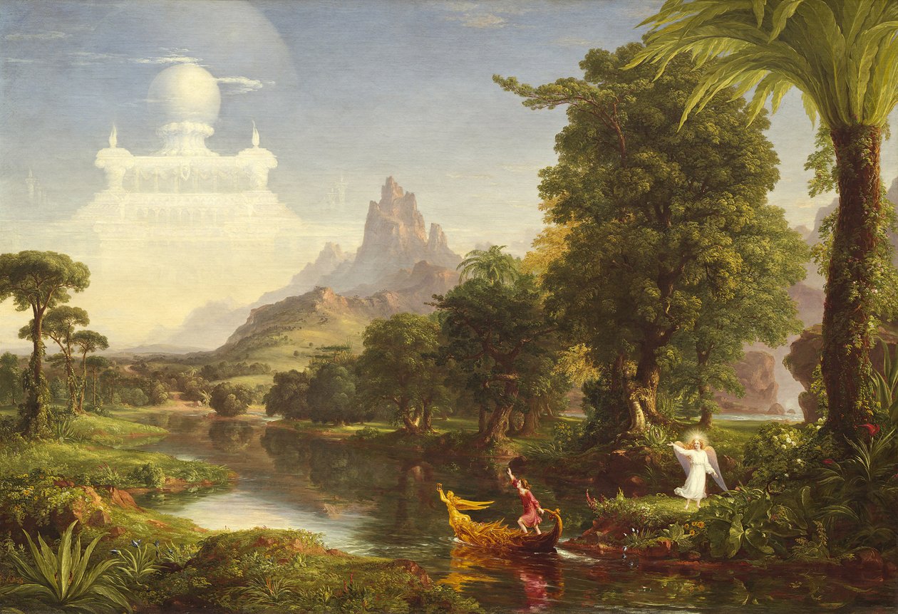 Livets resa: Ungdom, 1842 av Thomas Cole