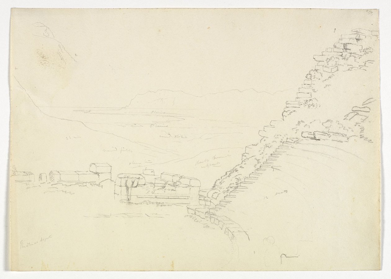 Teater i Segesta, Sicilien, 1842 av Thomas Cole