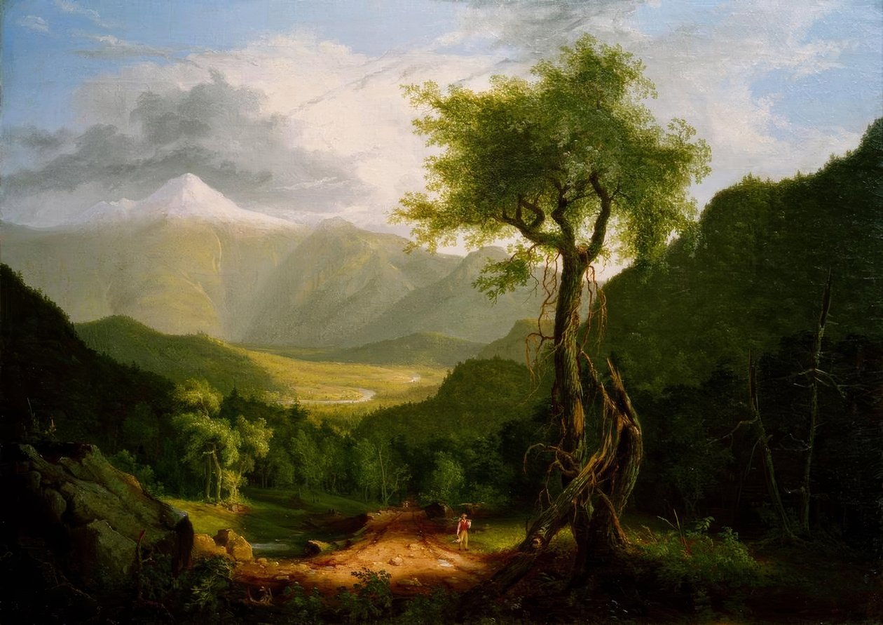 Utsikt i Vita bergen av Thomas Cole