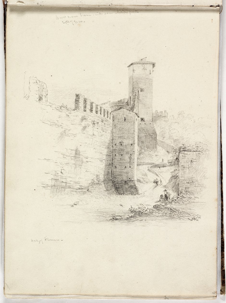 Muren i Florens, 1831 av Thomas Cole