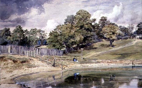 Pond vid Hampstead av Thomas Collier