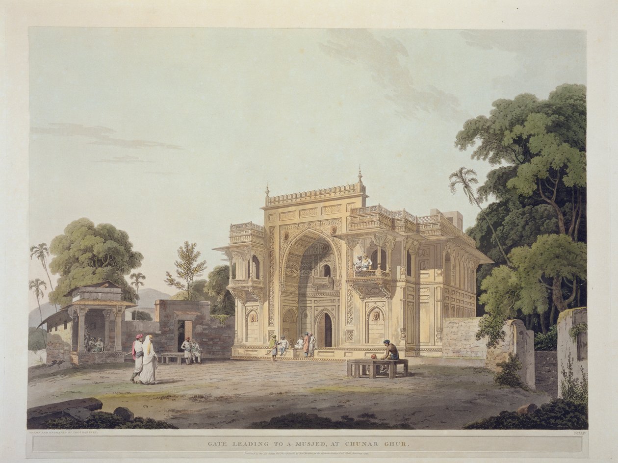 Gate Leading to a Musjed at Chunar Ghur, skylt 25 från 