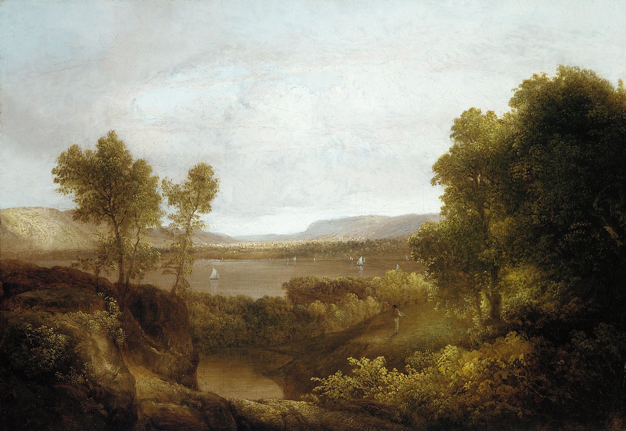 På Hudson, 1830-35 av Thomas Doughty