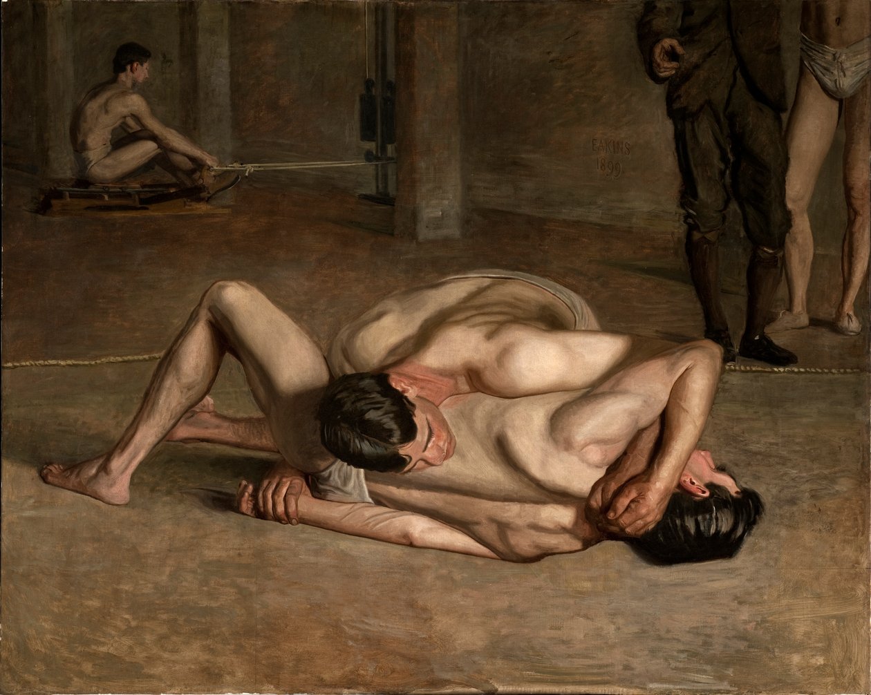 Wrestlers av Thomas Eakins