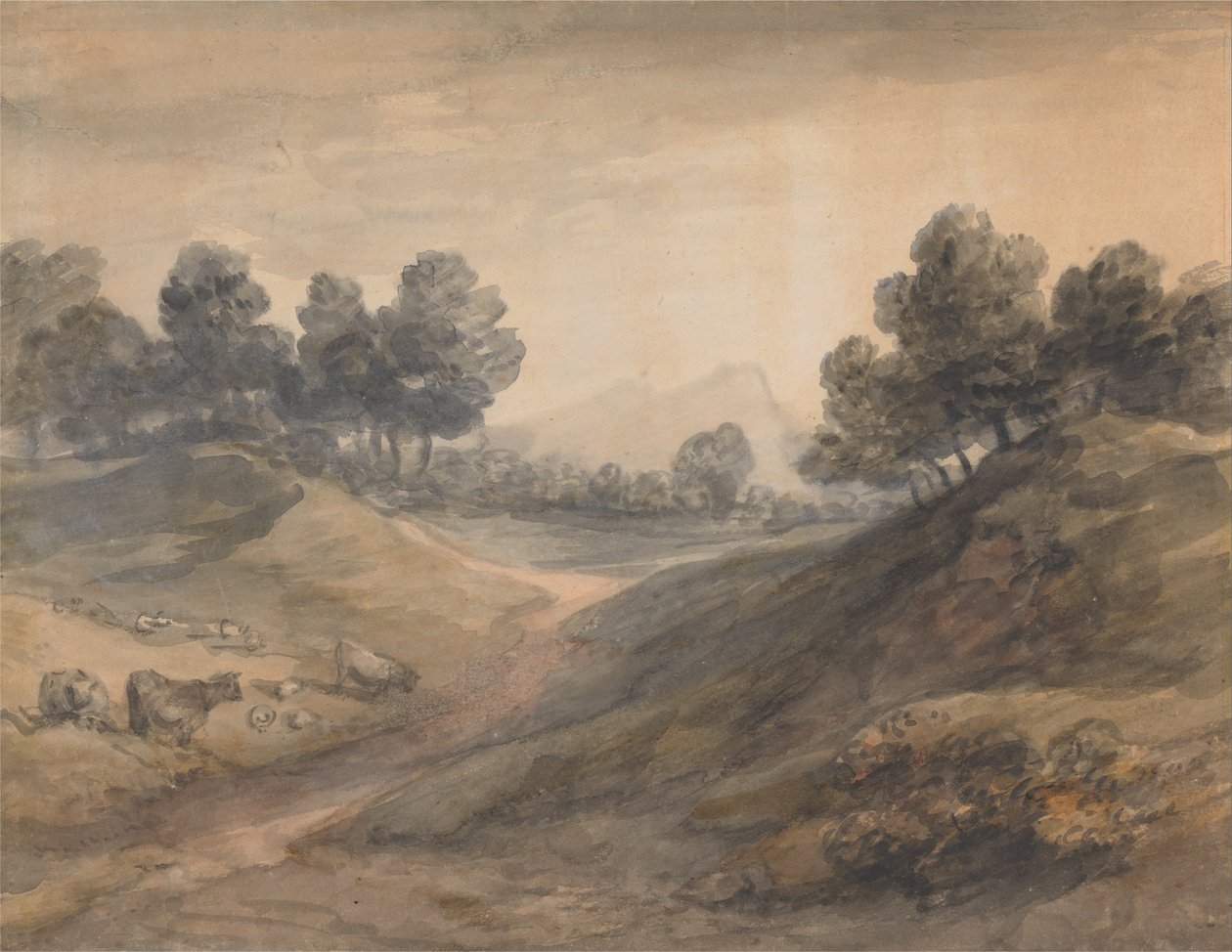 Landskap och nötkreatur av Thomas Gainsborough