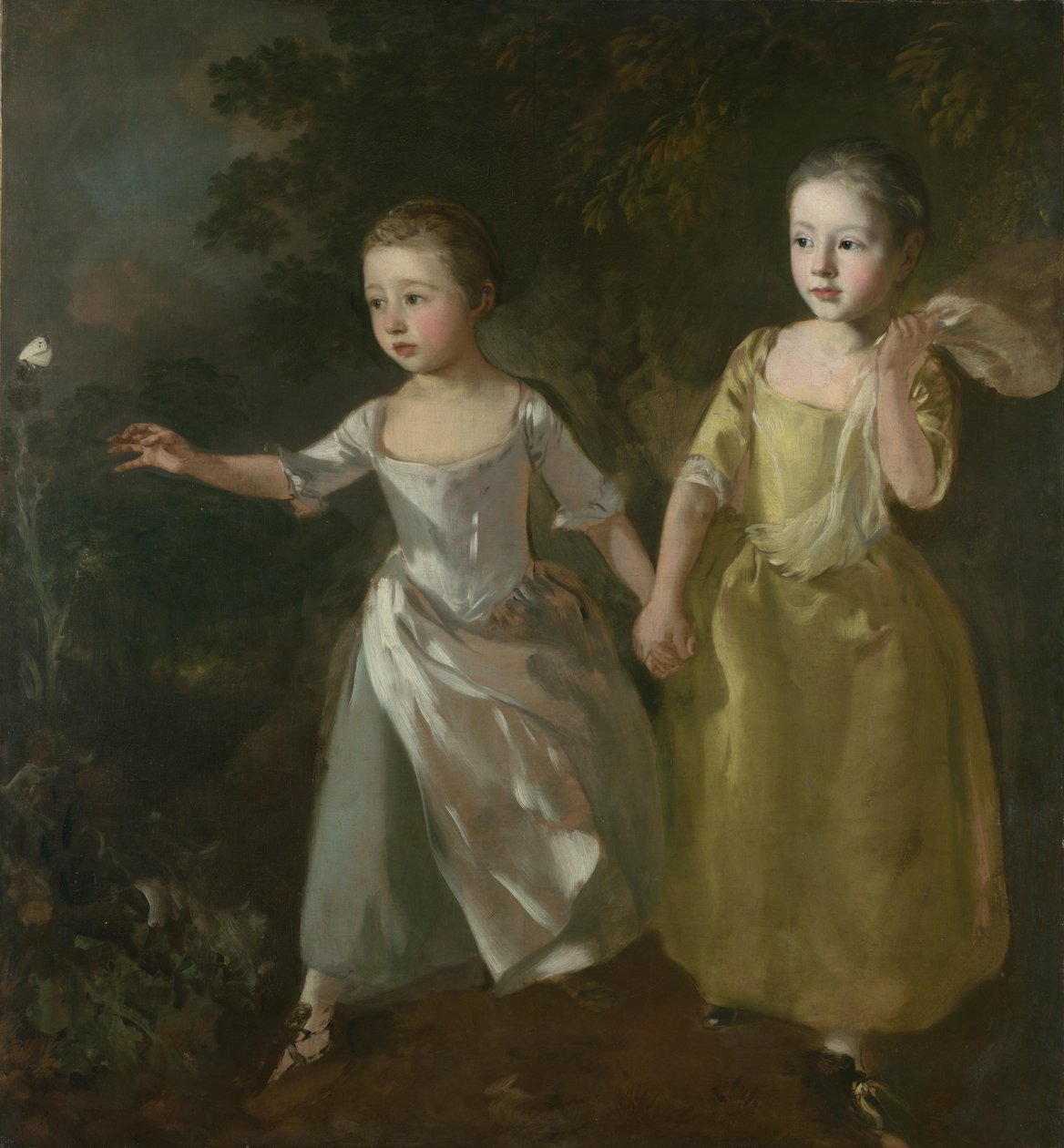 Målarens döttrar på fjärilsjakt av Thomas Gainsborough