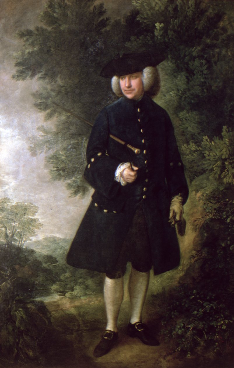 Porträtt av dr Rice Charleton (1710-89) ca 1764 av Thomas Gainsborough