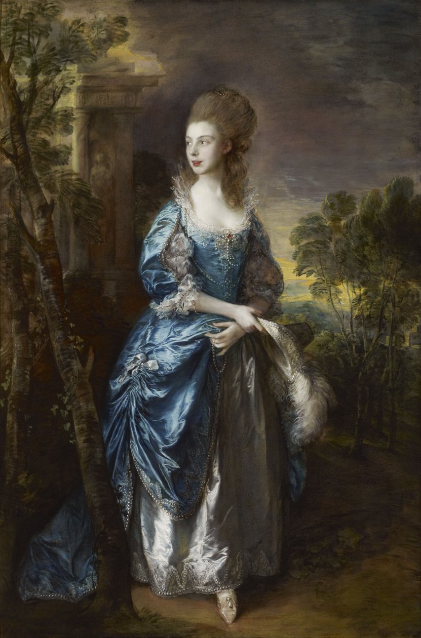 Portrait of The Hon. Frances Duncombe av Thomas Gainsborough
