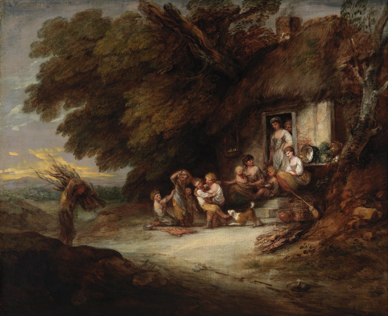 Stugans dörr av Thomas Gainsborough