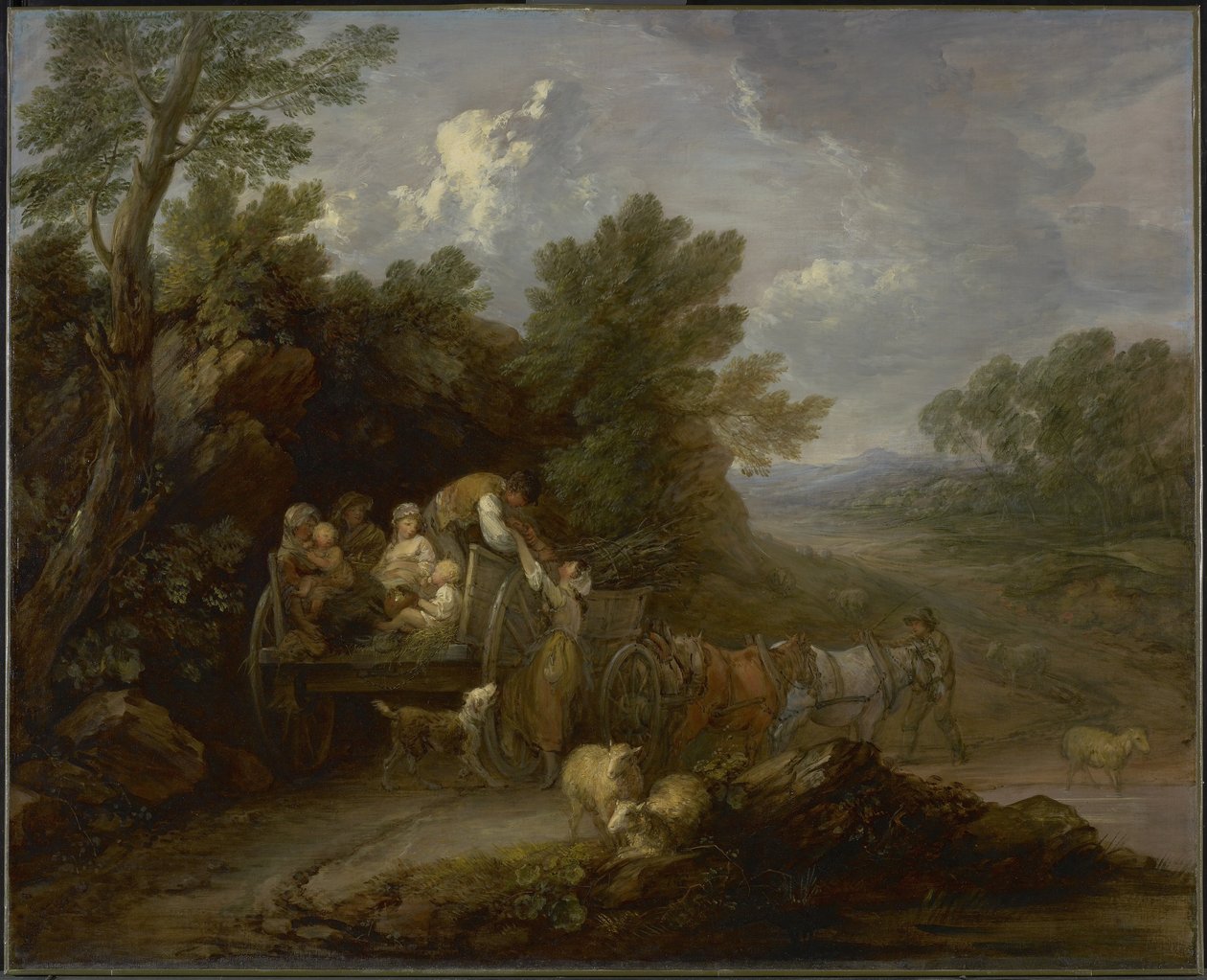 Skördevagnen, 1784-85 av Thomas Gainsborough