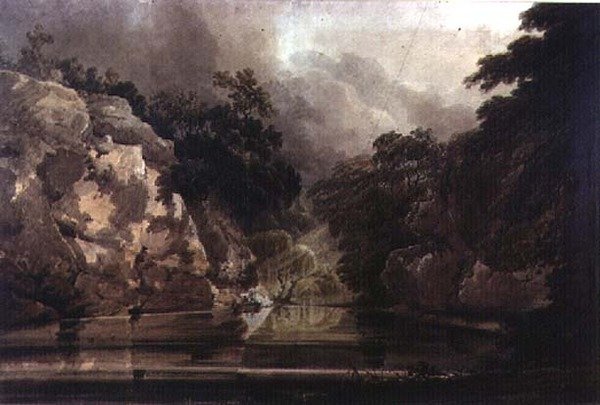 Plumpton Rocks, nära Knaresborough av Thomas Girtin