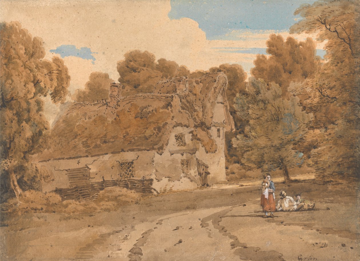 Turvers Farm, Wimbish, Essex av Thomas Girtin