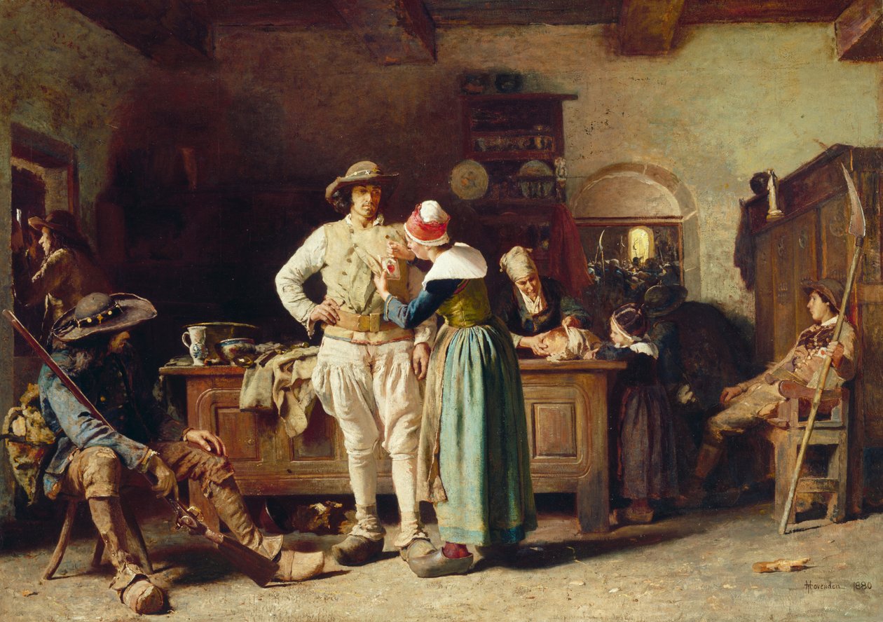 I Mueller, 1880 av Thomas Hovenden
