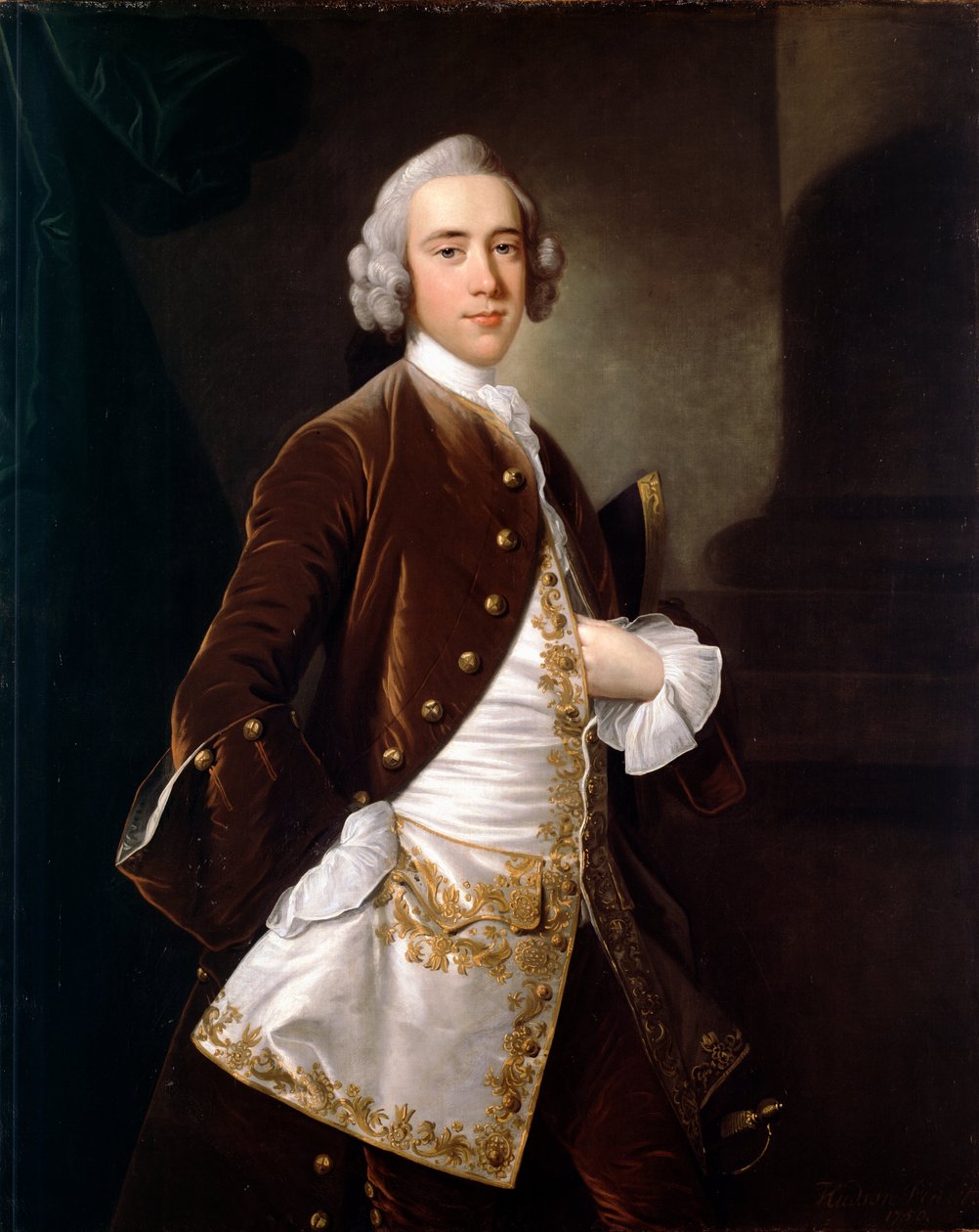 Porträtt av en man av Thomas Hudson