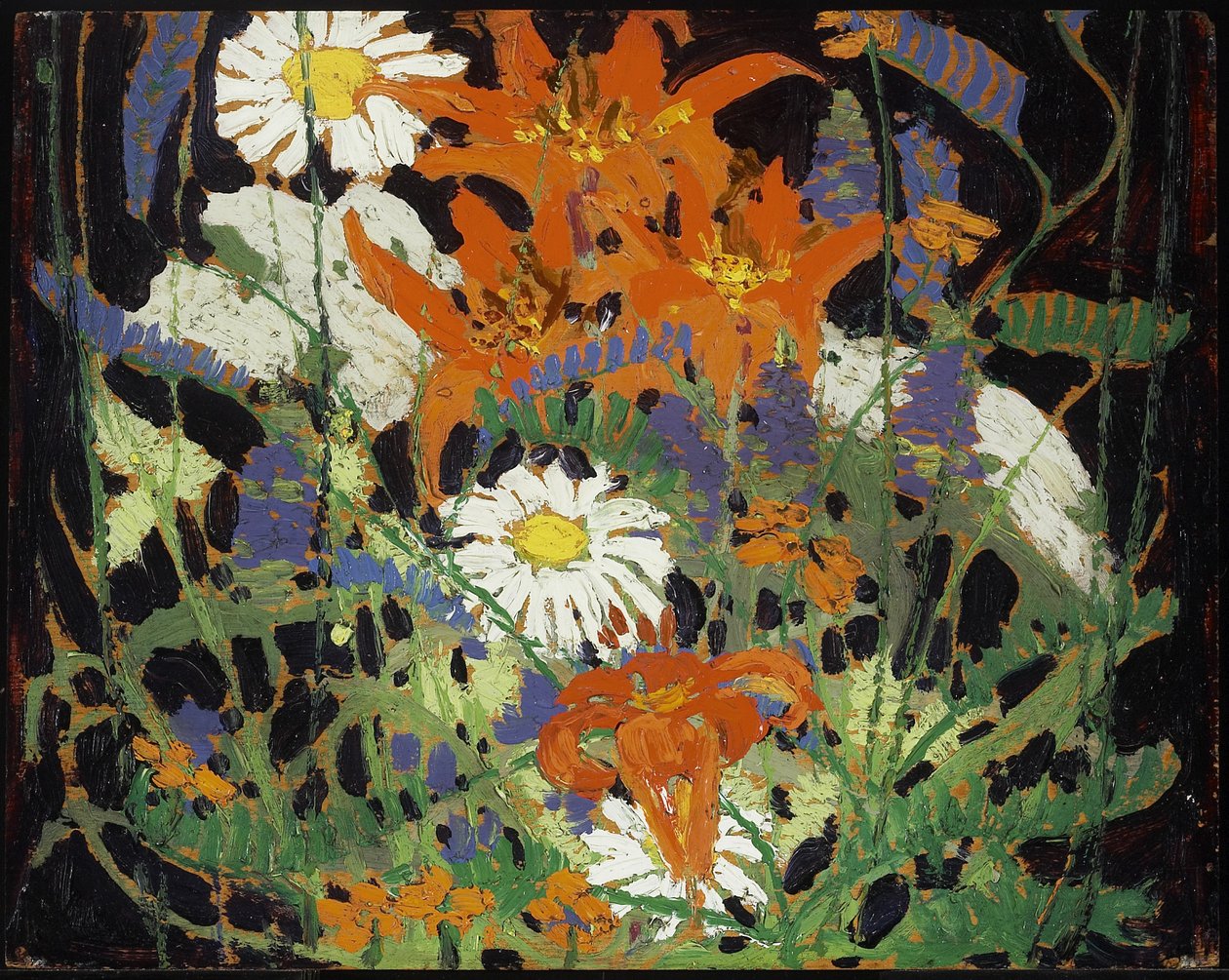 Margueriter, Liljor och Vicker, c.1916 av Tom Thomson