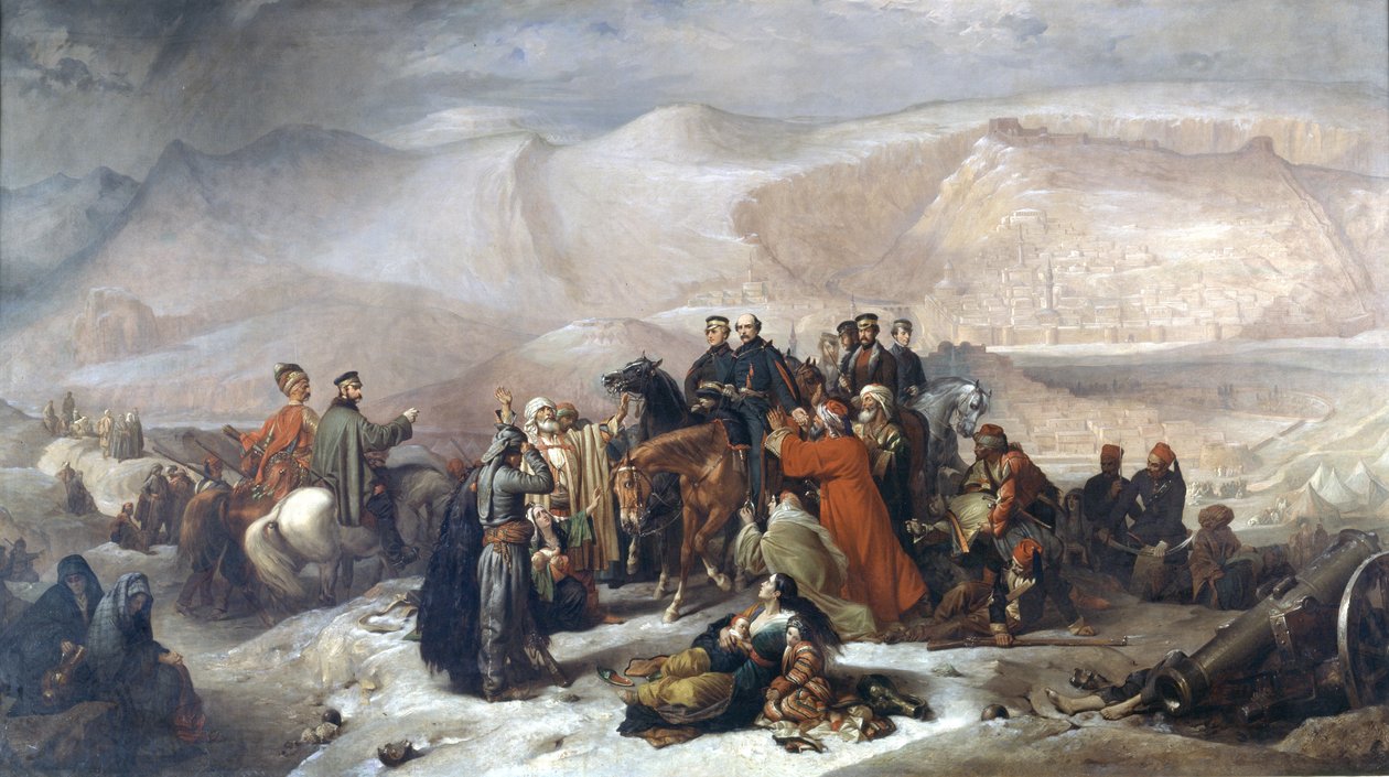 Kapitulationen av Kars under Krimkriget den 28 november 1855, ca 1860 av Thomas Jones