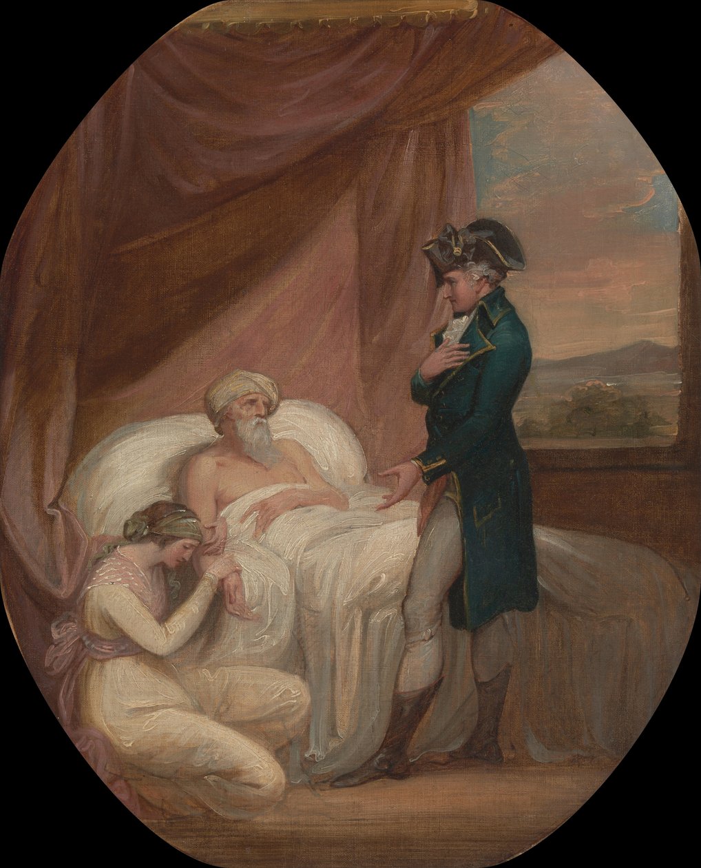 The Brahmin Committing his Daughter Coraly to the Care of Blandford av Thomas Kirk