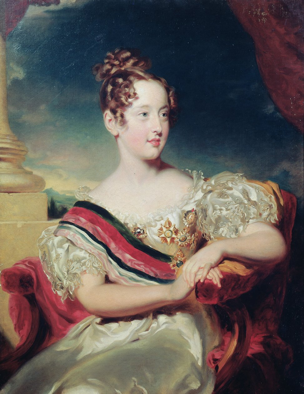 Porträtt av Dona Maria II av Thomas Lawrence