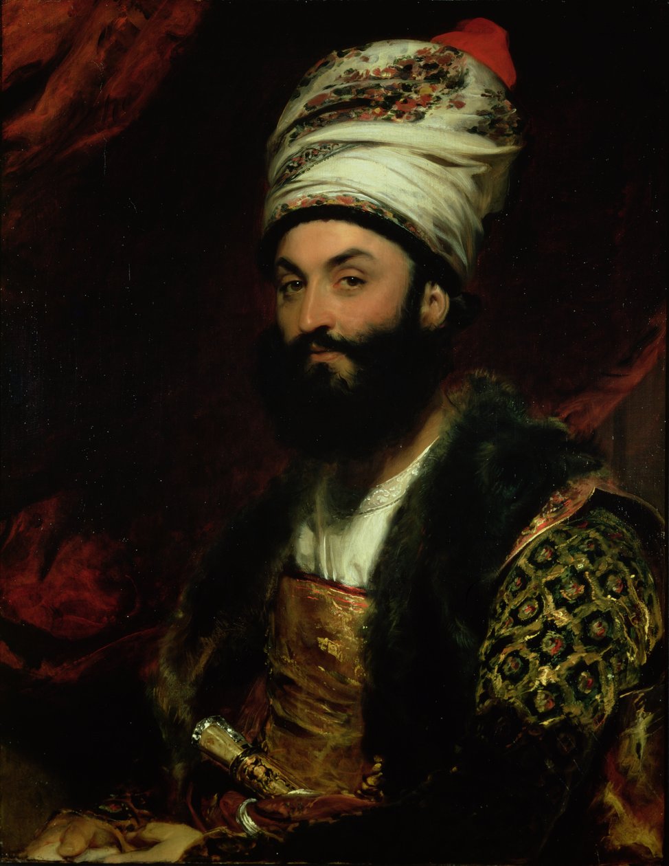 Porträtt av Mirza Abul Hassan Khan, 1810 av Thomas Lawrence
