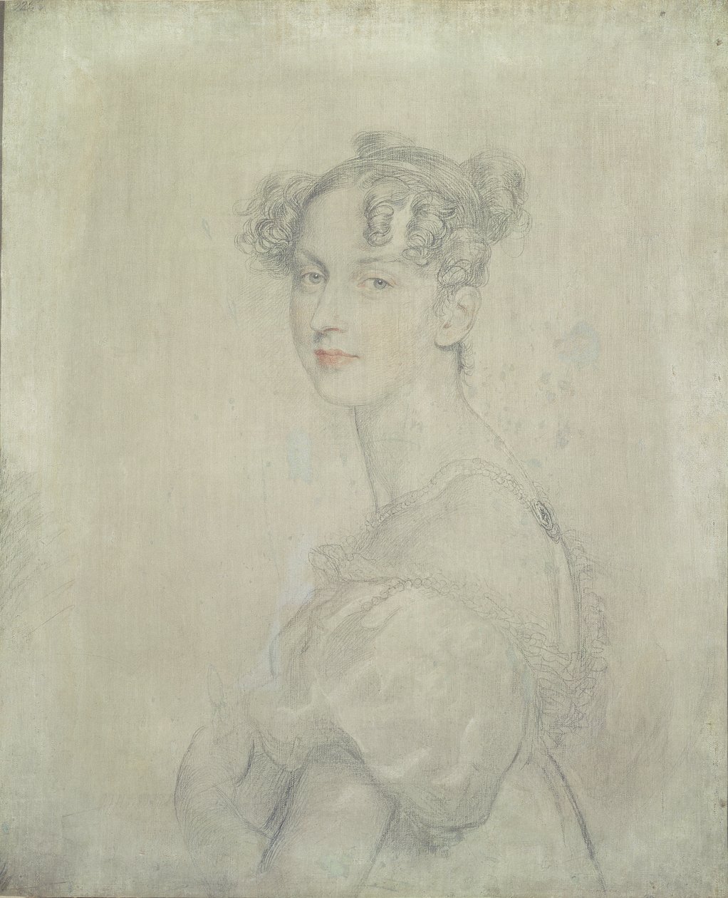 Porträtt av prinsessan Darya Lieven (1785-1857), 1820-23 (blyerts, röd och vit krita) av Thomas Lawrence