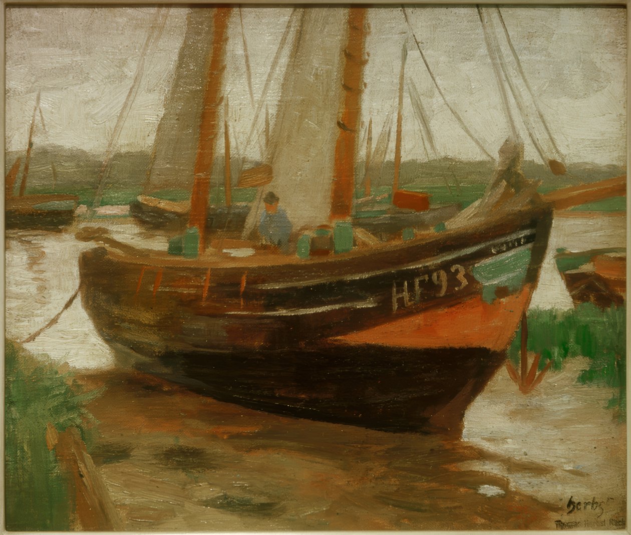 Finkenwerder fiskekutter av Thomas Ludwig Herbst