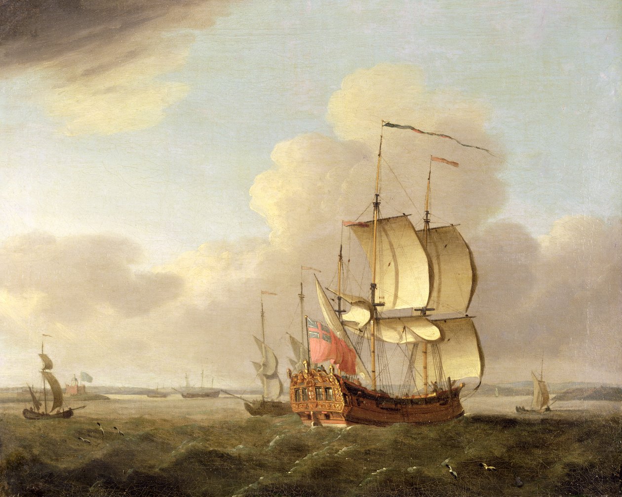 Usafirishaji katika Mlango wa Thames, c.1761-66 swed av Thomas Mellish