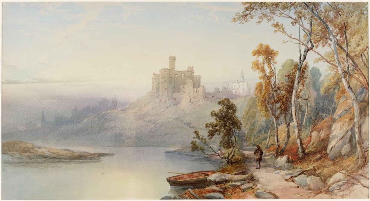 Warkworth Castle (kroppsfärg) av Thomas Miles II Richardson