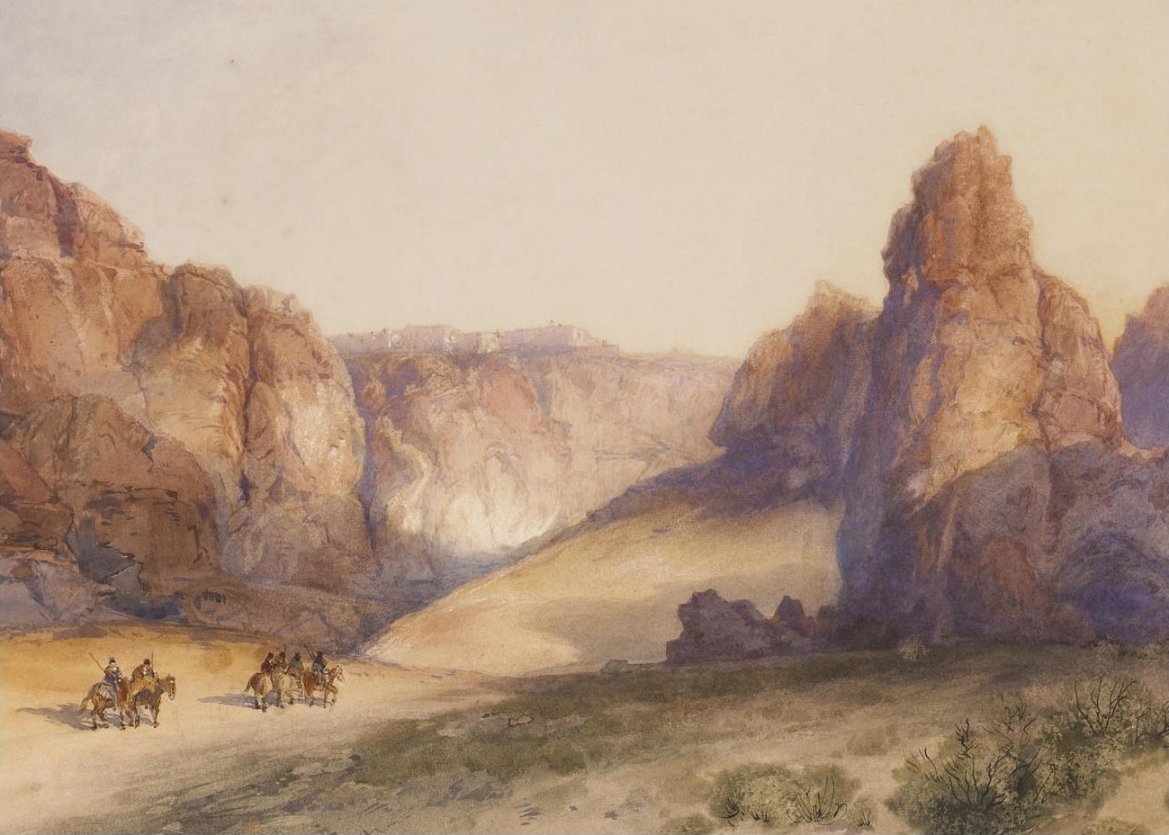  The Rock of Acoma, New Mexicon  av Thomas Moran