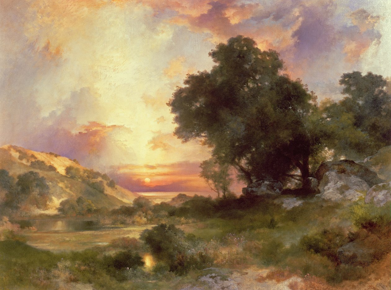 Landskap, 1920 av Thomas Moran