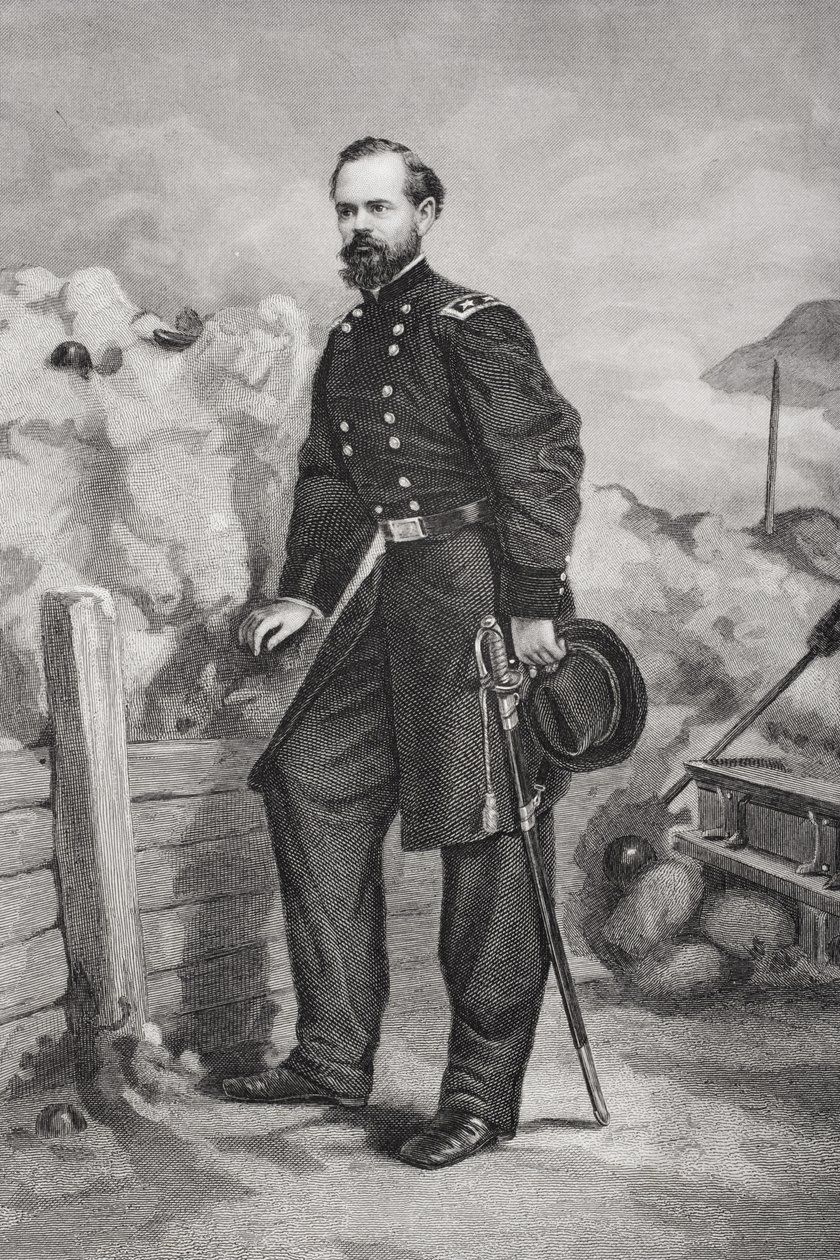 Porträtt av general James Birdseye McPherson (1828-64) av Thomas Nast