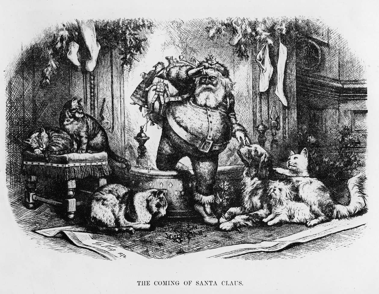 Le Afio Mai o Santa Claus, 1872 swed av Thomas Nast